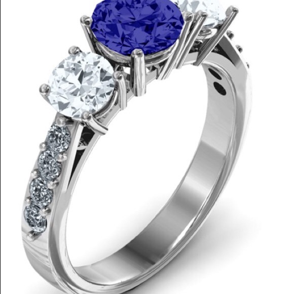 3 Stone eternity Ring